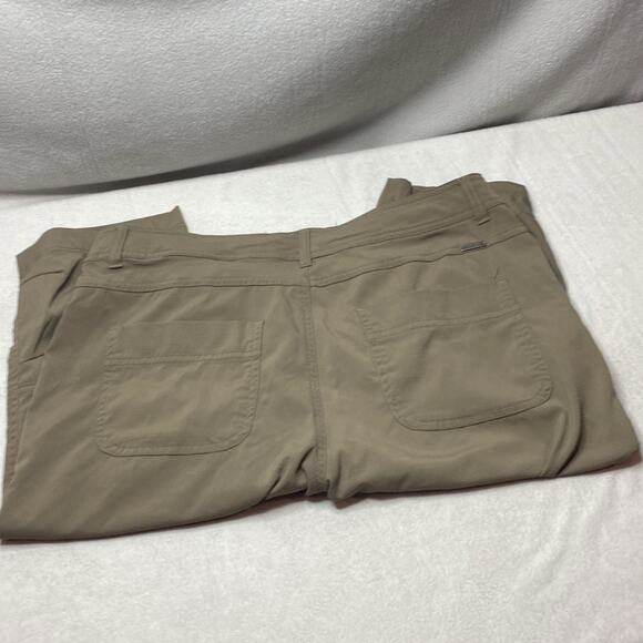 Prana Khaki walking shorts/capris size 10 - Picture 3 of 7